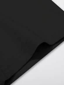 Manfinity Homme Plus Size Men's Round Neck Casual Short Sleeve Donut Graphic T-Shirt - Black - View 5