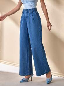 CLARA VERO Jeans de estilo bohemio de cintura baja, adecuados para el verano