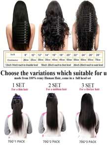 Clip In Hair Extensions Real Human Hair 70g 7pcs Human Hair Clip In Extensions Straight Real Hair Extensions Clip In Human Hair