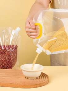 Kantong Penyimpanan Makanan, Wadah Penyimpanan Makanan Transparan Modern untuk Dapur - Clear - View 3