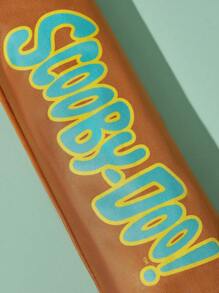 SCOOBY-DOO X SHEIN 1pc Cute Cartoon Pattern Printed Automatic Opening And Closing Umbrella, Comes With Sunscreen Function, Suitable For School, Work, Outings, And Daily Use, Suitable For College Students, High School Students, And Women - Brown - View 7