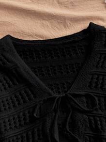 Travachic 女士休闲度假透明开衫，适合夏季、度假、樱花刺绣、沙滩装