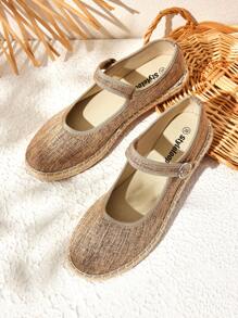 Styleloop Women's Woven Rope Platform & Wedge Sandals, Vacation Boho Chic Retro American Western Music Festival Party Thick Bottom Shoes - Brown - View 1