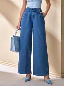 CLARA VERO Jeans de estilo bohemio de cintura baja, adecuados para el verano