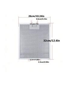 1 件/2 件抽油烟机过滤器，适用于抽油烟机的油过滤器挡板，防滴油铝板（260 * 320 毫米/10.23 * 12.6 英寸） - 彩色 - 查看 2