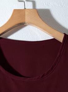 EMERY ROSE 女士纯色圆领长袖简约休闲上衣