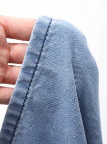 FRIFUL 女士牛仔背带裤和连体裤，时尚，适合夏季女装、夏季工作装、夏季连衣裙、夏季女装、大码女装、正装 - 藍色 - 查看 7