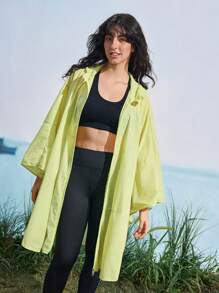 In My Nature Women's Outdoor Rain Jacket, Fashionable For Summer Fluorescent Yellow Jacket Fishing Jacket