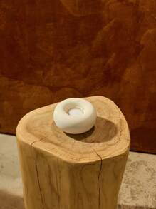 Cirelle 1pc Nordic Style Minimalist White Ceramic Candle Holder
Elegant Accent For Living Room, Bedroom, Office Desk | Ideal Mother's Day, Graduation, Housewarming Gift | Summer Home Refresh Decor | High-End Hotel Supplies And Table Decor