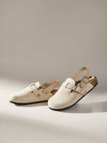 Solecia 女士休闲百搭简约平底乐福鞋 - 杏色 - 查看 6