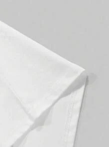 Noixe Men's Summer Casual Contrast Color Sculpture Ball Print T-Shirt