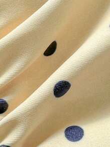 Elavelle Spring Break Women Polka Dot Random Print Metallic Decor Spaghetti Strap Sexy Bikini Beachwear Set For Ladies For Summer Beach Vacation