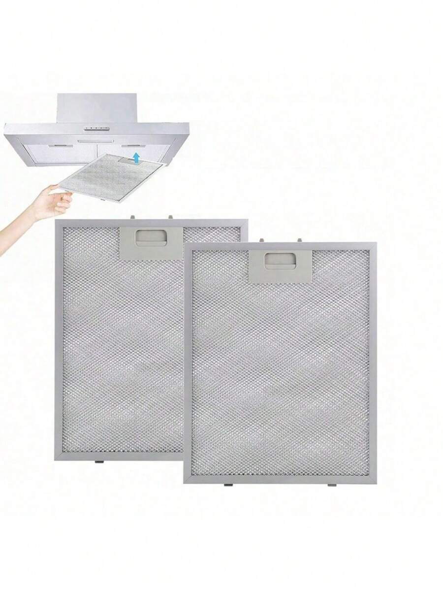 1 件/2 件抽油烟机过滤器，适用于抽油烟机的油过滤器挡板，防滴油铝板（260 * 320 毫米/10.23 * 12.6 英寸） - 彩色 - 查看 1