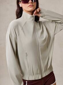 OutZeal SunProof UPF50+ Cooling Drawstring Hem Sun Protection Jacket Women With Side Pockets Everyday Daily Casual - Apricot - View 11