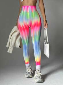 SHEIN Sport Studio Nahtlose, hochdehnbare, hochsitzende Bodycon-Formende-Leggins