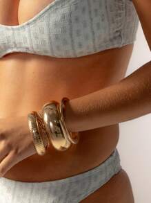 Aralina 夏日假期三件套比基尼淡蓝色 - 淺藍色 - 查看 9