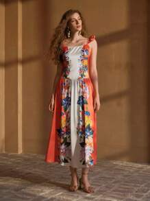 MOTF PREMIUM ROBE PLISSÉE À IMPRIMÉ FLORAL