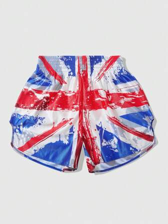 Street Life Herren Boxershorts mit elastischem Bund und Flaggen-Muster des Vereinigten Königreichs für den Sommer