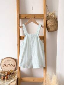 Loomiva Young Boys Casual Outing Collegiate Striped Jumpsuit, Comfortable & Versatile