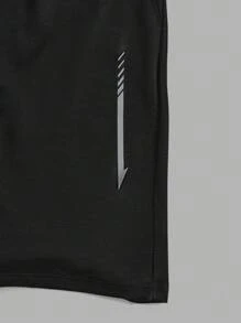 RueChic Ensemble t-shirt et short régulier pour hommes avec taille élastique imprimée et cordon de serrage