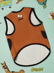 SCOOBY-DOO X SHEIN 1pc Cartoon Pattern Print Pet Vest, Cat, Dog Vest, Sizes XXS-XXXXXL, Extra Small, Extra Large,Dog