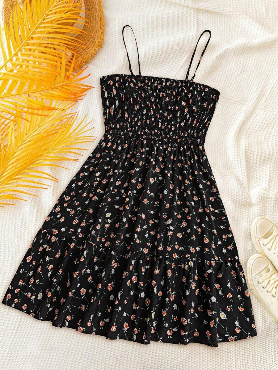 SHEIN Clasi Robe d'été élégante sans manches pour grandes tailles - Multicolore - Voir 1