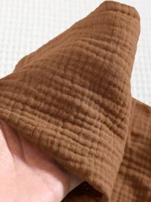 SHEIN Baby Boy Cute Vacation Casual Versatile Brown Jumpsuit Suitable For Beach, Outings Brown Baby Clothes Brown Baby Boy Jumpsuit - Brown - View 7