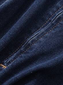 Livesso 女式夏季休闲宽松牛仔吊带连衣裙