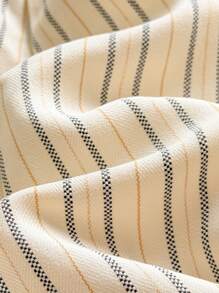 Loomiva 年轻女孩休闲条纹盖袖连体裤，春夏季时尚日常装 - 彩色 - 查看 7