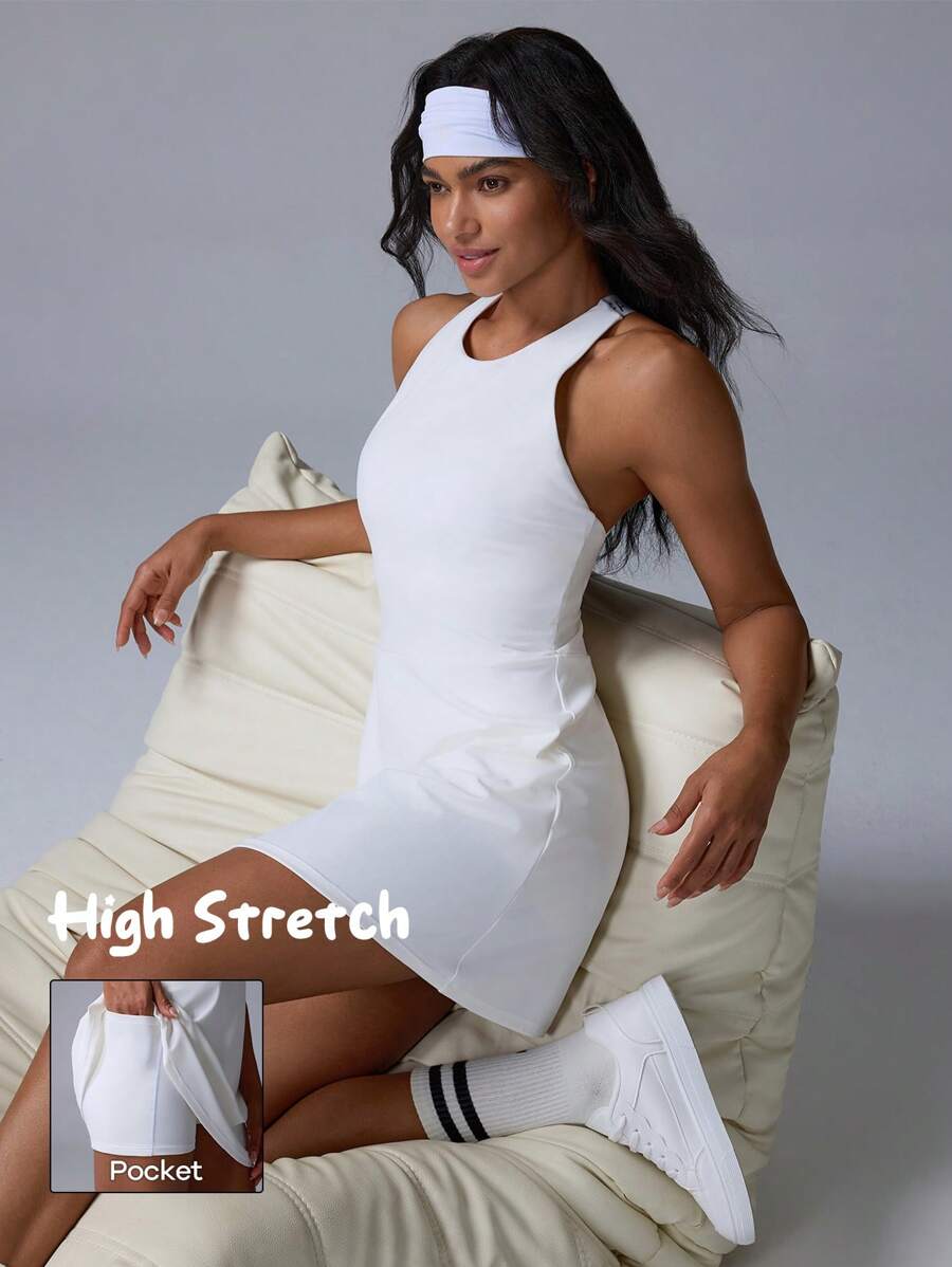 Fluxe 女士纯色针织露背吊带运动连体衣