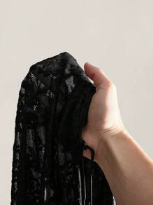 SHEIN ICON Plus Size Front Drawcord Tie Bow Knot Camisole Tank Top, Asymmetrical Hem, Y2K Style, Suitable For Summer, Summer Vacation, Graduation Season, Back To School