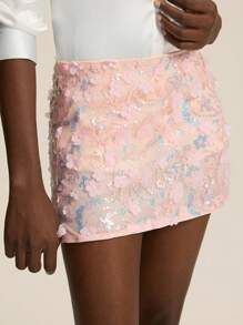 Aveloria Rosie Elegant Vintage Cute Heavily Embellished Beaded Embroidered Sequin Embellished Sexy Skirt
