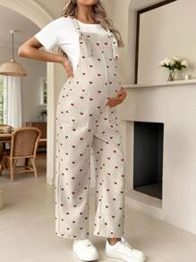 SHEIN Maternity Sleeveless Jumpsuit, Fashion And Suitable For Summer