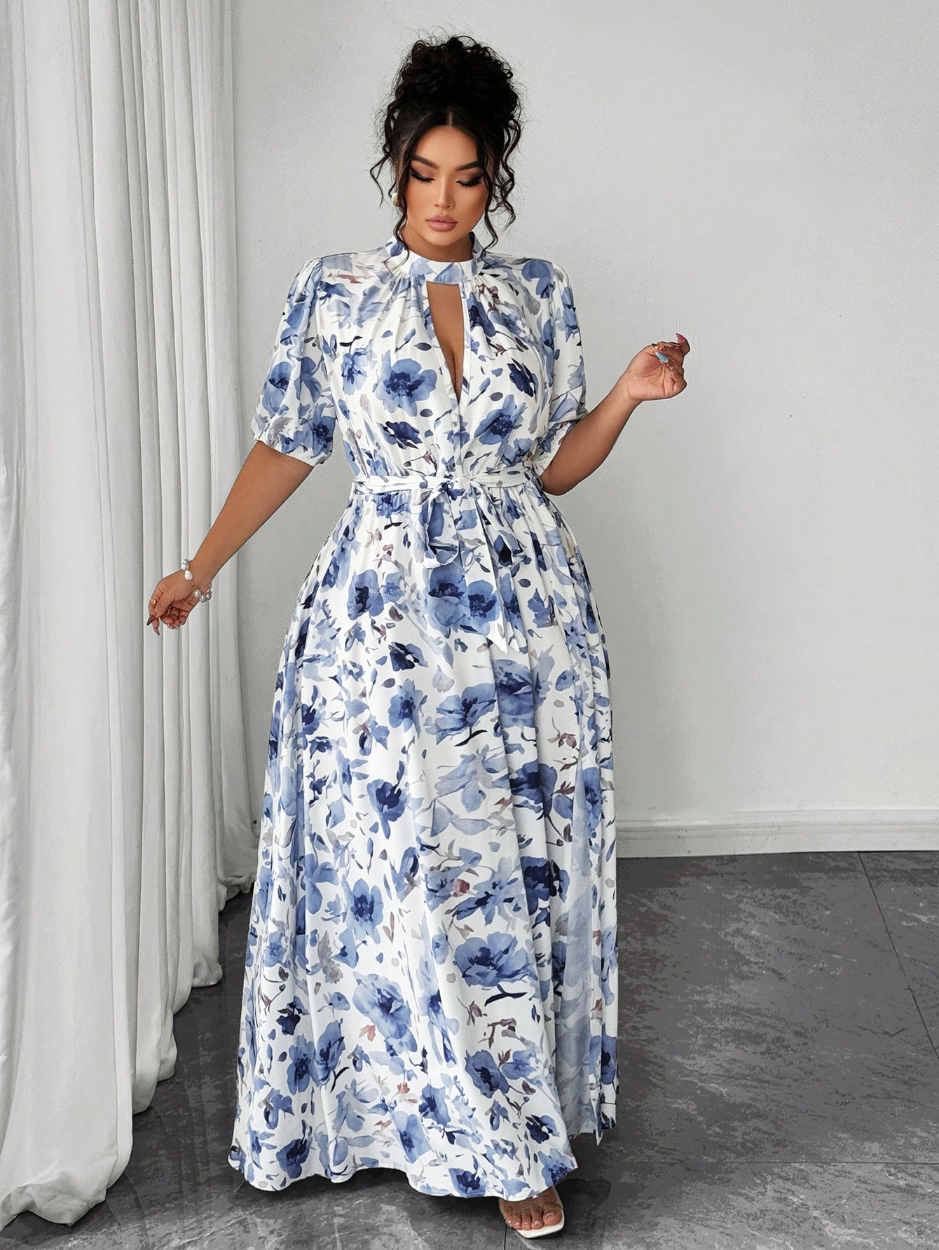 Elenzga فستان صيفي أنيق ورومانسي للشاطئ للسيدات ال...