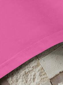 Plus Size Women's Teddy Bear Print Round Neck Short Sleeve T-Shirt