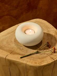 Cirelle 1pc Nordic Style Minimalist White Ceramic Candle Holder
Elegant Accent For Living Room, Bedroom, Office Desk | Ideal Mother's Day, Graduation, Housewarming Gift | Summer Home Refresh Decor | High-End Hotel Supplies And Table Decor