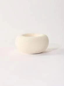 Cirelle 1pc Nordic Style Minimalist White Ceramic Candle Holder
Elegant Accent For Living Room, Bedroom, Office Desk | Ideal Mother's Day, Graduation, Housewarming Gift | Summer Home Refresh Decor | High-End Hotel Supplies And Table Decor