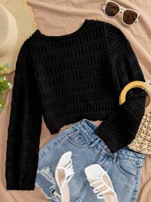 Travachic 女士休闲度假透明开衫，适合夏季、度假、樱花刺绣、沙滩装