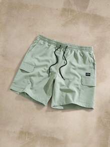 Manfinity VCAY Plus Size Men's Loose Casual Woven Summer Shorts, School