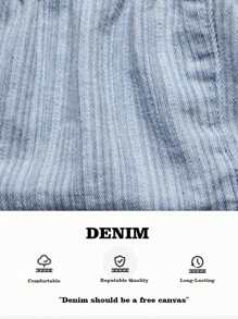 SHEIN Forever 21 Vară femei ziua de naștere anii '90 business casual western ținute casual Y2k vintage rave festival streetwear vacanță country concert burlăcițe absolvire A linie/cowgirl/fără mâneci/denim top - Albastru - Vizualizare 8