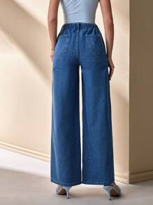 CLARA VERO Jeans de estilo bohemio de cintura baja, adecuados para el verano