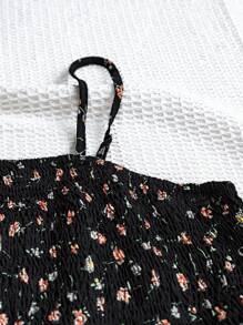 SHEIN Clasi Robe d'été élégante sans manches pour grandes tailles - Multicolore - Voir 5