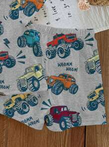Conjunto de 2 piezas de pijama holgado y casual para bebé niño, apropiado para el verano
