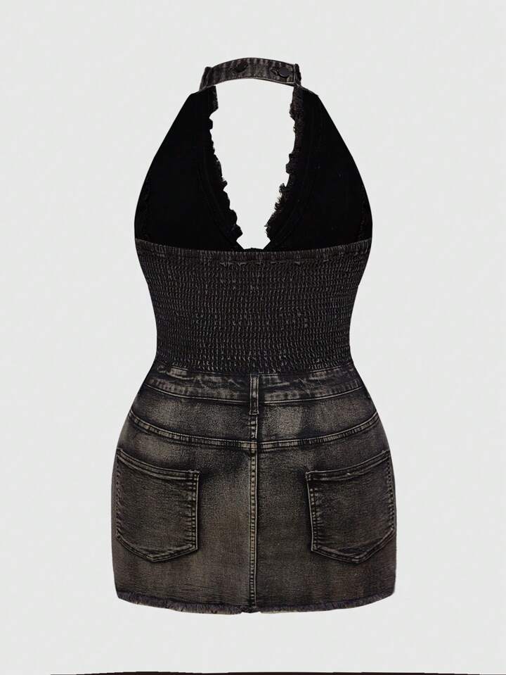cinq a sept denim dress Petal Mindie Jean Dress main image 1