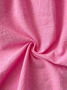 SHEIN LUNE ملابس علوية قطن كاجوال 100% بياقة مربعة وأكمام مكشكشة للنساء في الإجازة، قمصان صيفية كيوت للخروج، أنماط بوهيمية للخروج، قمصان صيفية كيوت للنساء، قمصان صيفية للنساء، قمصان قطن كتان للخروج للنساء، قمصان صيفية للنساء، قمصان حمراء للنساء في الصيف، قمصان للخروج للنساء في الصيف - روز أحمر - مشاهدة 10