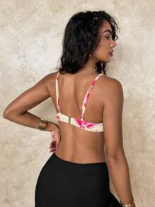 Swim Glamine Áo bikini họa tiết hoa bãi biển mùa hè gợi cảm cho nữ - Nhiều màu - Xem 2