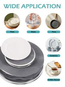 10/30 szt. okrągłych filcowych uchwytów na garnki i separatorów do talerzy Felt Mate - 3 rozmiary, odporne na zarysowania, odporne na ciepło, wielofunkcyjne akcesoria kuchenne do ochrony naczyń kuchennych, obiadowych i przechowywania - Wielokolorowe - Zobacz 6