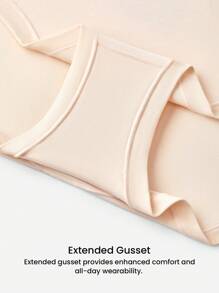 LUVLETTE 3-Pack High Rise TENCEL™ Modal Basic Briefs Airy Women Underwear Panties Set - Multicolor - View 6