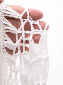 DAZY 2 件女士夏季度假休闲吊带背心和流苏短裤套装 - 粉色 - 查看 7