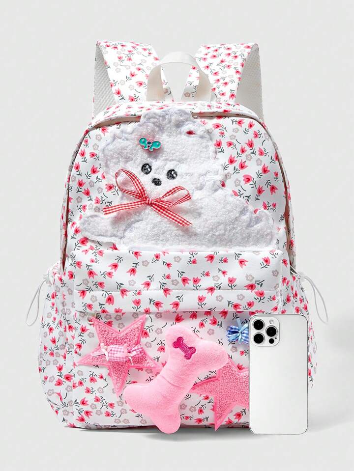 Es Esto Lo Nuevo de Kawaii Mochila de alta capacidad con peluche